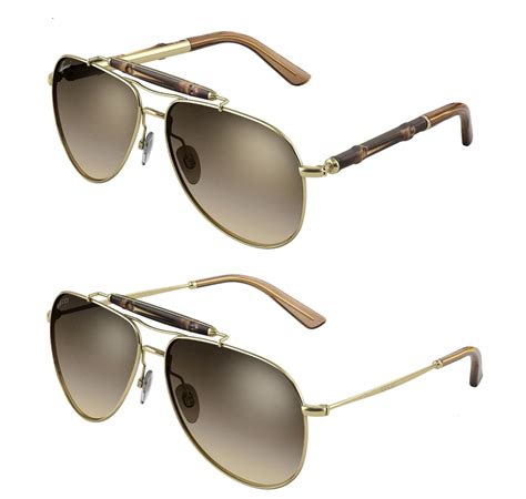 gucci bamboo sunglasses beige|Gucci bamboo sunglasses metal.